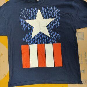 Captain America Marvel silk screen XXL t-shirt